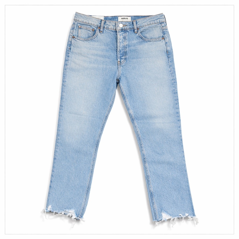 AGOLDE Riley Crop High Rise Straight Jeans – Size 28 NWT